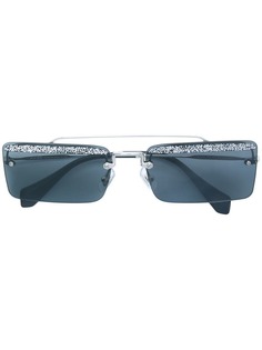 Runaway show glitter sunglasses Miu Miu Eyewear