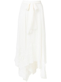 декорированная юбка асимметричного кроя Zimmermann