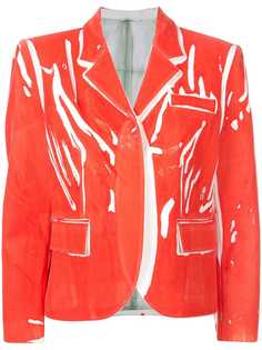 boxy printed blazer Rohka