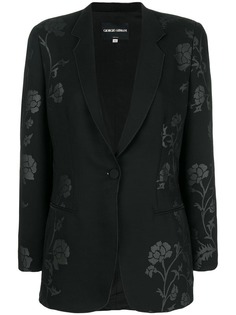 куртка с цветочным принтом Giorgio Armani Vintage
