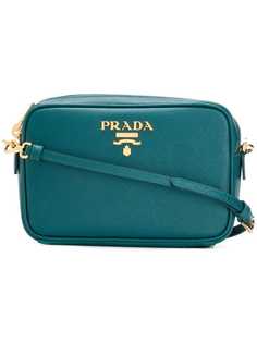 сумка через плечо с бляшкой с логотипом Prada