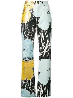 джинсы дизайна "колор-блок" с цветочным принтом Calvin Klein 205W39nyc