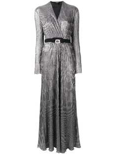 belted shimmer long dress Just Cavalli