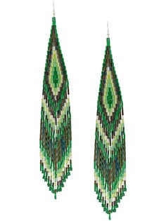 large beaded drop earrings Jessie Western