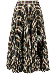 плиссированная юбка в клетку тартан Calvin Klein 205W39nyc