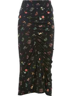 юбка-карандаш с цветочным принтом Preen By Thornton Bregazzi