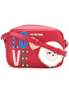 embellished logo crossbody bag Love Moschino