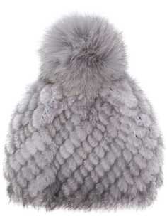 меховая шапка с помпоном Max Mara