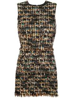 облегающее твидовое платье Dolce & Gabbana Vintage