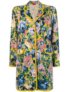 куртка миди с цветочным принтом Kenzo Vintage