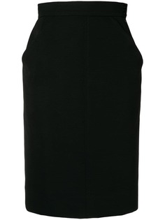 юбка прямого кроя Yves Saint Laurent Vintage