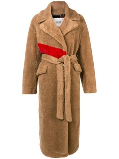 faux fur belted coat Bazar Deluxe