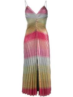 плиссированное платье с эффектом градиента Marco De Vincenzo