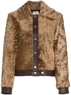 куртка-бомбер с кожаной вставкой Maryam Nassir Zadeh