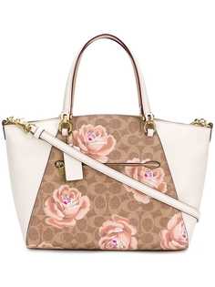 rose print Prairie satchel bag Coach