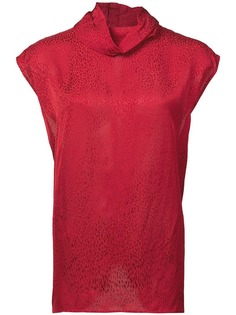 textured roll neck top Carmen March
