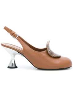 мюли с круглым носком и открытой пяткой Marni