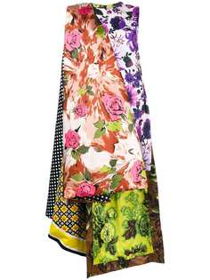 асимметричное платье с цветочным принтом Richard Quinn