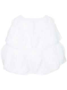 circular dictionary style reversible tulle cape Isabel Sanchis