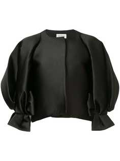 jacket with dramatic puffsleeves with bow Isabel Sanchis