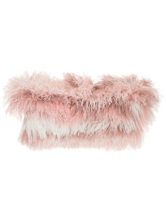 tonal ostrich feather shrug Isabel Sanchis