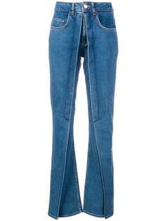 расклешенные джинсы с перекрученной деталью Aalto