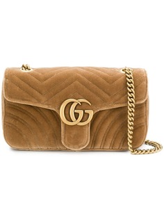 сумка на плечо 'GG Marmont' с цепочной лямкой Gucci