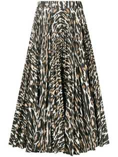 расклешенная юбка с леопардовым принтом Calvin Klein 205W39nyc