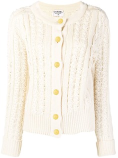 вязаный кардиган с пуговицами Chanel Vintage