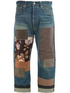 patch-work cropped jeans Junya Watanabe