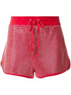 велюровые шорты с кристаллами Swarovski Juicy Couture