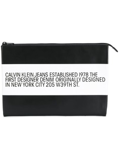 клатч с полоской с логотипом Calvin Klein Jeans