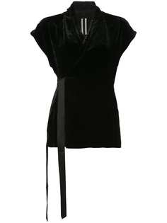 бархатная блузка с короткими рукавами Rick Owens