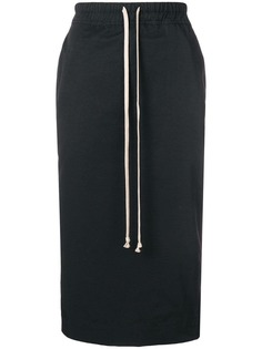 юбка-карандаш с талией на шнурке Rick Owens DRKSHDW