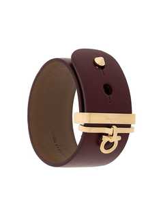 широкий браслет с деталью Gancio Salvatore Ferragamo