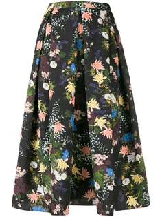 юбка с цветочным принтом Erdem