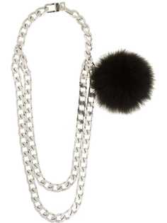 pompom detail chain belt Ingie Paris