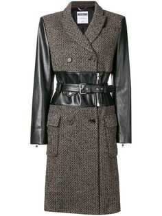 belted coat Moschino