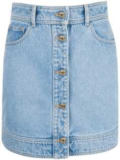 джинсовая юбка со стегаными панелями Hilfiger Collection