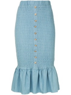 присборенная юбка миди Suboo
