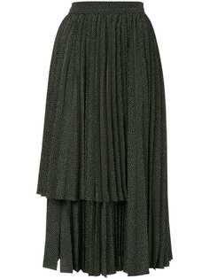 layered panel skirt Dalood