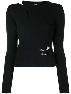 приталенный свитер с прорезью Versus