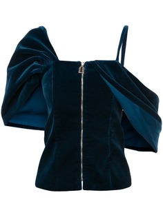 топ на одно плечо на молнии Osman