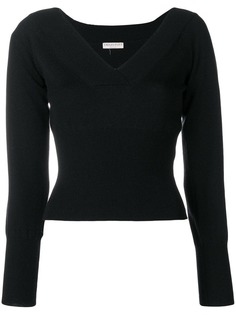 трикотажный топ с широкой V-образной горловиной Emilio Pucci