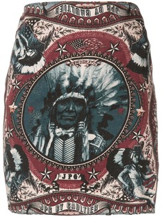 юбка с принтом Jean Paul Gaultier Vintage