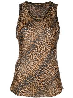 leopard print tank top Saint Laurent