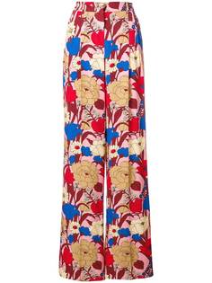 брюки с цветочным принтом Vivetta
