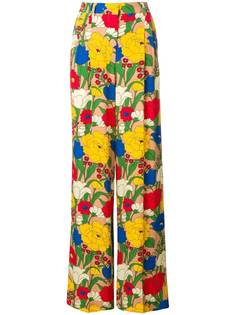брюки с цветочным принтом Vivetta