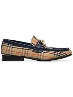 beige Moorley checked loafers Burberry