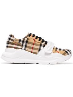 кроссовки в винтажную клетку Burberry